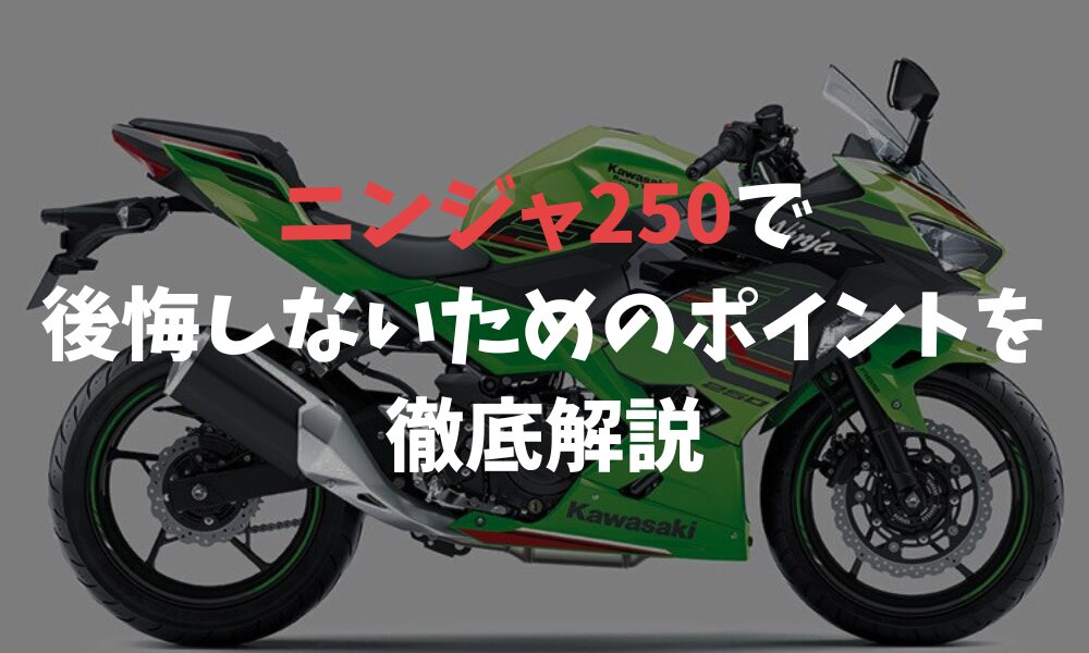 ニンジャ 250で後悔を防ぐ秘密公開！買ってわかる本当の実力 | バイクライフハック