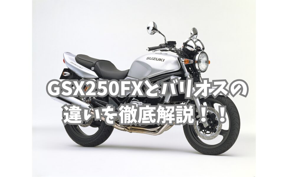 GSX250FXとバリオスの違いを初心者目線で解説！購入前の注意点も | バイクライフハック