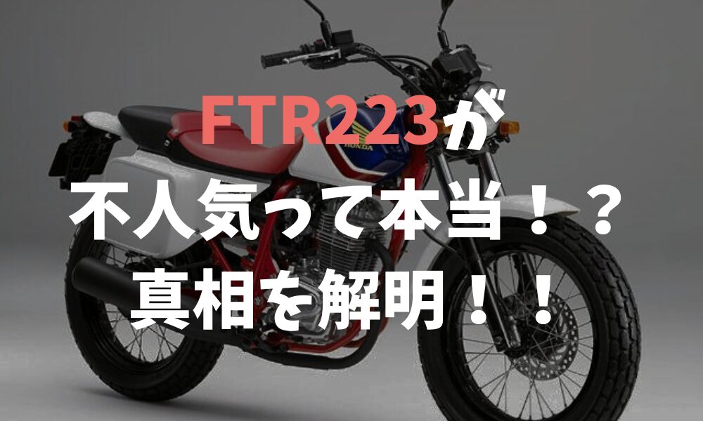 ホンダftr223 放置により不動 ※ネコは付属しません