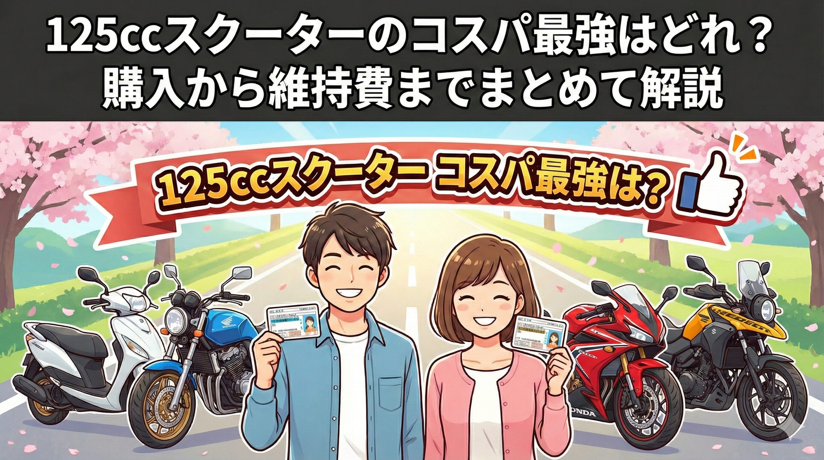 コスパ最強の125ccスクーターはどれだ