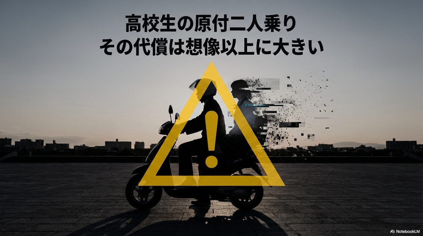 原付バイクを高校生が二人乗りするとどうなる?
