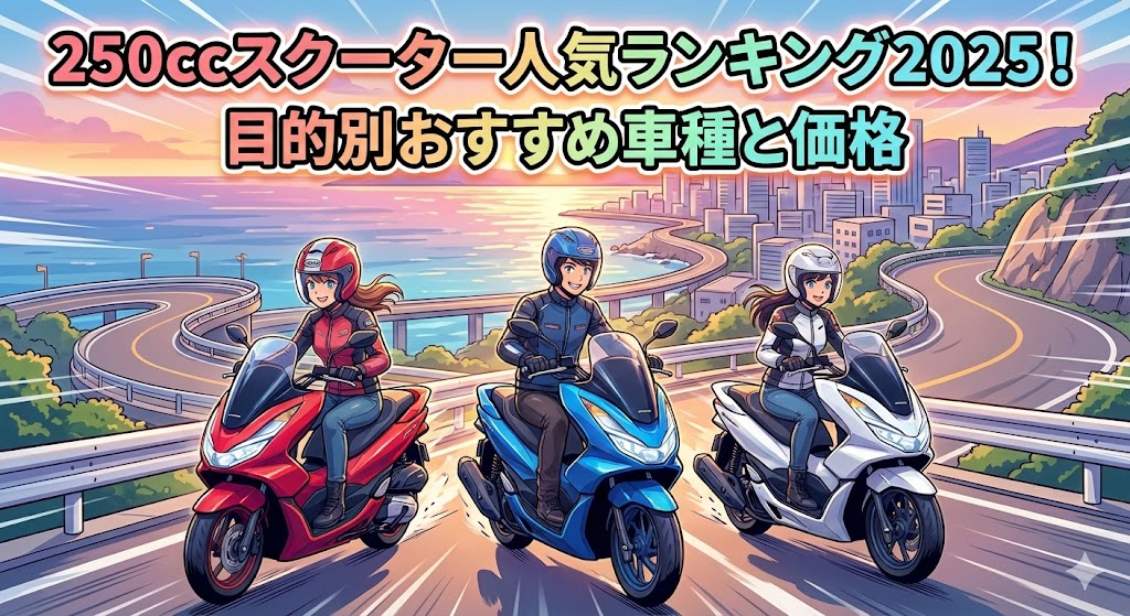 250ccスクーター人気ランキング2025!目的別おすすめ車種と価格