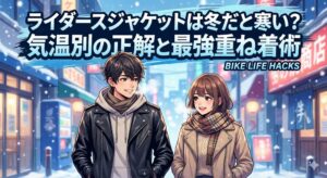 ライダースジャケットを冬に着るのははたして寒いのか