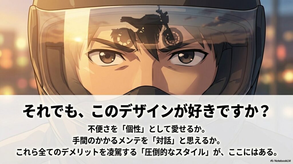 それでもこのデザインが好きですか？不便さを凌駕する圧倒的なスタイル