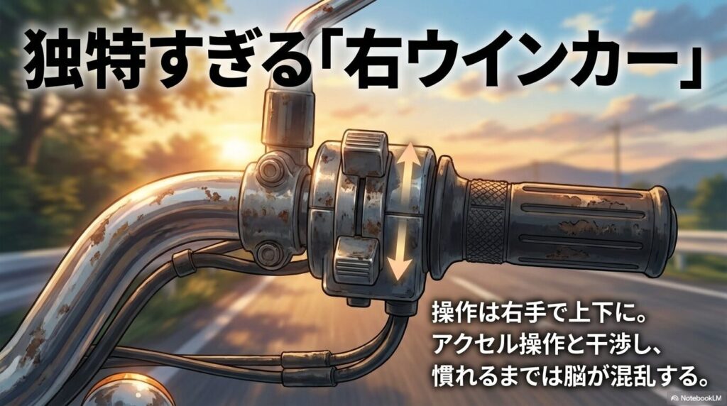 吸盤固定シートの横ズレによる不安定さと、4L燃料タンクによる頻繁な給油の必要性を解説したスライド。