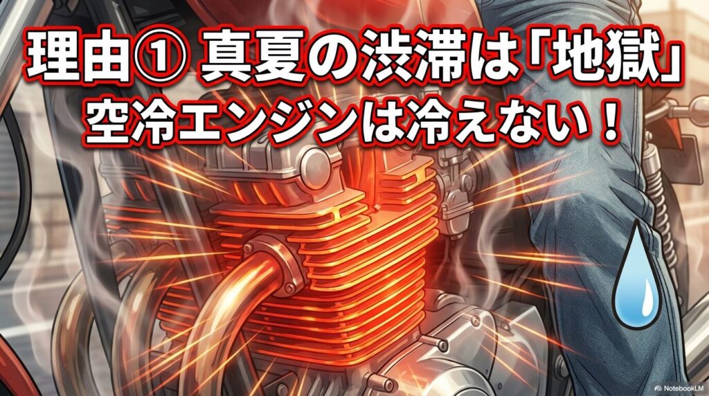XJR1300の空冷エンジンが夏場の渋滞で冷却できずライダーにとって地獄となる理由